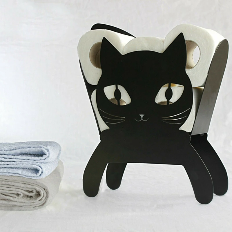 Home Iron Roll Paper Towel Holder Black Cat Crafts Bathroom Rack Ornaments Toilet Roll Holder Kitchen Bathroom Storage
Home Iron Roll Paper Towel Holder Black Cat Crafts Bathroom Rack Ornaments Toilet Roll Holder Kitchen Bathroom Storage