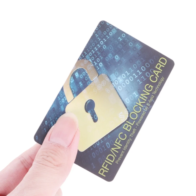 8.5x5.4cm RFID Blocking NFC Signals Shield Secure For Passport Case Purse Portable Credit Card Protector
8.5x5.4cm RFID Blocking NFC Signals Shield Secure For Passport Case Purse Portable Credit Card Protector