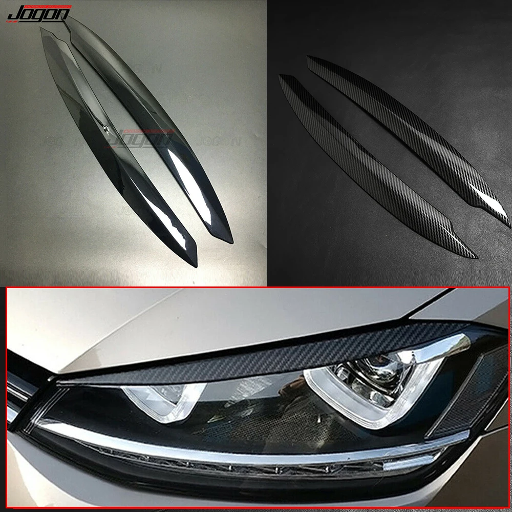 2 шт. наклейки на передние фары Volkswagen VW GOLF 7 MK7 VII GTI R 2013 2017|mk7 golf eyelid|stickers forstickers cover |