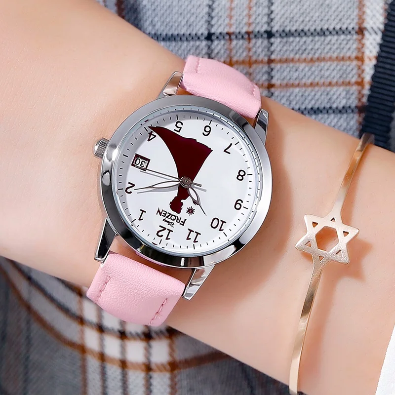 New Frozen Princess Series Elsa Fashion Casual Children Watches Cuties Kid Girls Love Pink Quartz Watch Student Clock Time Gift
New Frozen Princess Series Elsa Fashion Casual Children Watches Cuties Kid Girls Love Pink Quartz Watch Student Clock Time Gift
