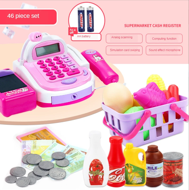 Children's multi-functional cash register shopping basket toys baby simulation supermarket cash register cake cerer set toys
Children's multi-functional cash register shopping basket toys baby simulation supermarket cash register cake cerer set toys