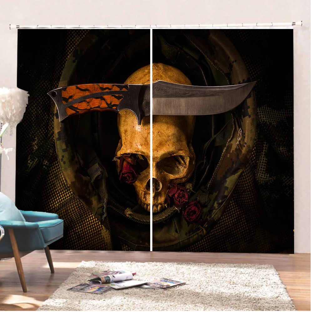3D Printed Skull Luxury Blackout Window Curtains For Living Room Bedroom Kid's Room Curtain Window Treatments Drapes Blackout
3D Printed Skull Luxury Blackout Window Curtains For Living Room Bedroom Kid's Room Curtain Window Treatments Drapes Blackout