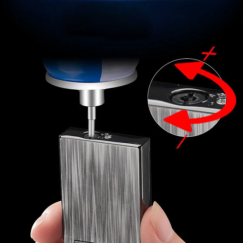 Metal Windproof Gas Smoking Accessories Welding Torch Blue Flame Open Lid Side Sliding Gadgets For Men Lighter
Metal Windproof Gas Smoking Accessories Welding Torch Blue Flame Open Lid Side Sliding Gadgets For Men Lighter