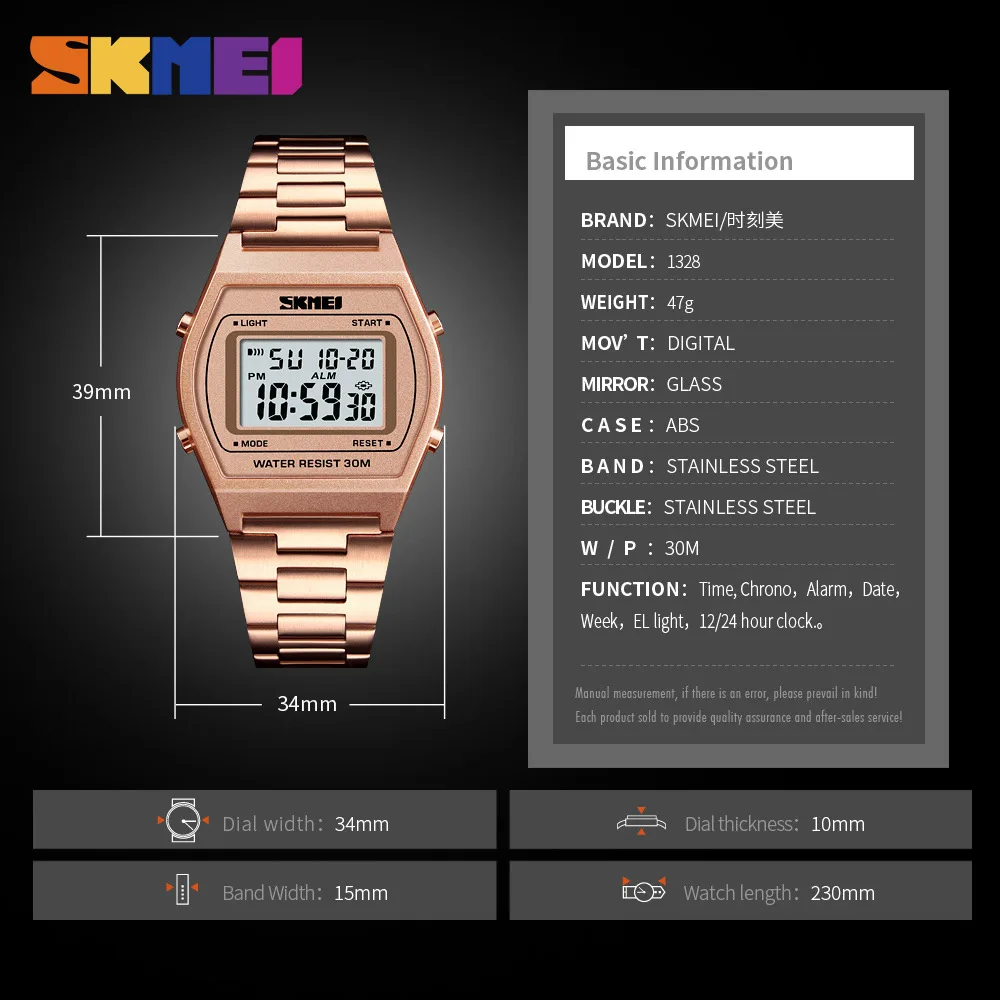 SKMEI Fashion Relogio Feminino Ladies Watches Outdoor Sport Clock Luxury Alloy Digital Watch Strap Business Wristwatch Woman
SKMEI Fashion Relogio Feminino Ladies Watches Outdoor Sport Clock Luxury Alloy Digital Watch Strap Business Wristwatch Woman