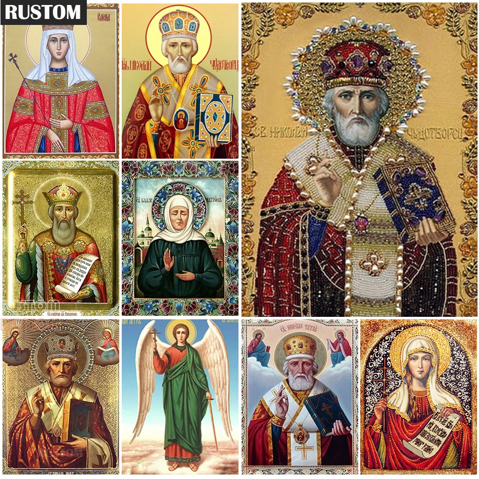5D DIY Diamond Painting Religion Icons Cross Stitch Full Drill Square Diamond Embroidery Religious Mosaic Art Rhinestones Decor
5D DIY Diamond Painting Religion Icons Cross Stitch Full Drill Square Diamond Embroidery Religious Mosaic Art Rhinestones Decor