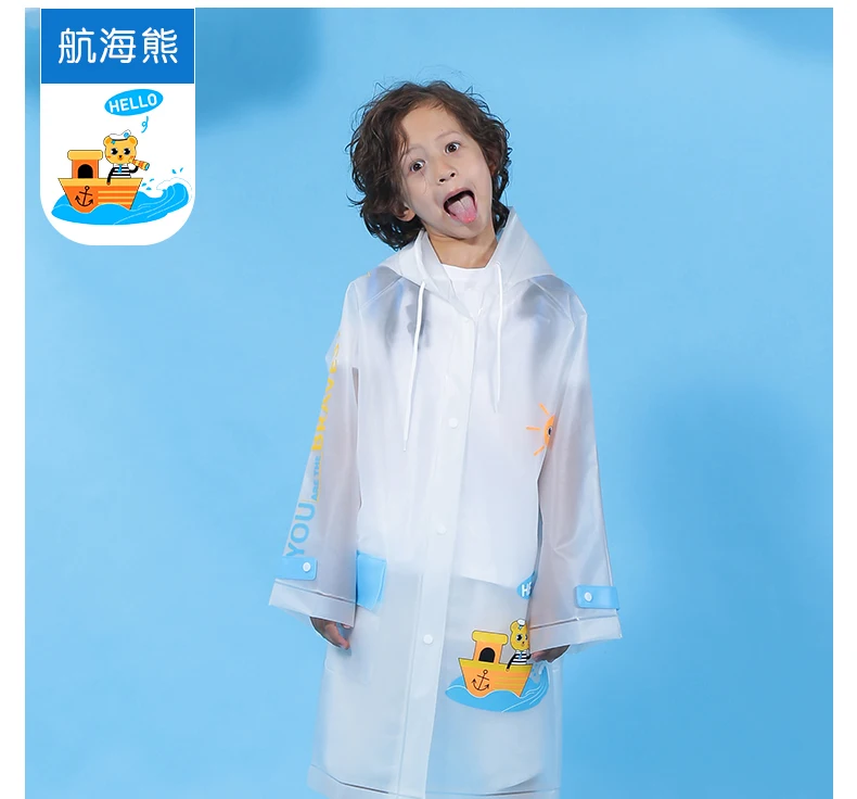 

Милый Прозрачный детский плащ-дождевик, модный мультяшный Водонепроницаемый непромокаемый плащ eco-friendly пончо Pluie для защиты от дождя BF50RC