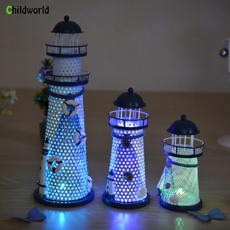Fashion Luminous Retro Sailing Lighthouse Home Decoration Iron Ornament Sculpture Metal Decoration Mediterranean Creative Gift
Fashion Luminous Retro Sailing Lighthouse Home Decoration Iron Ornament Sculpture Metal Decoration Mediterranean Creative Gift