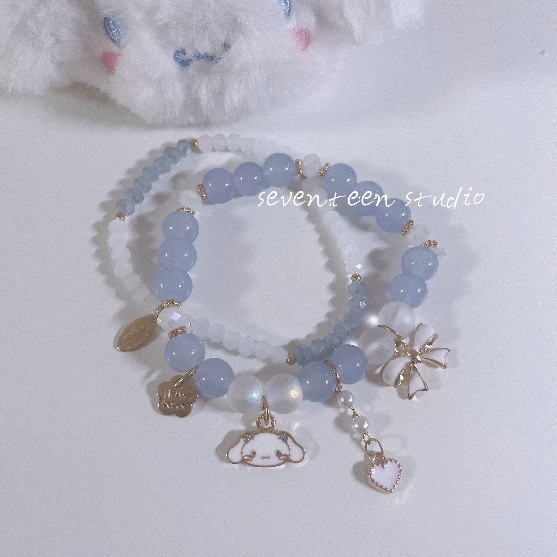 Sanrio Kawaii Cinnamoroll Kuromi Mymelody Girly Sweet Bracelet Double Pendant Fantasy Girlfriend
Sanrio Kawaii Cinnamoroll Kuromi Mymelody Girly Sweet Bracelet Double Pendant Fantasy Girlfriend