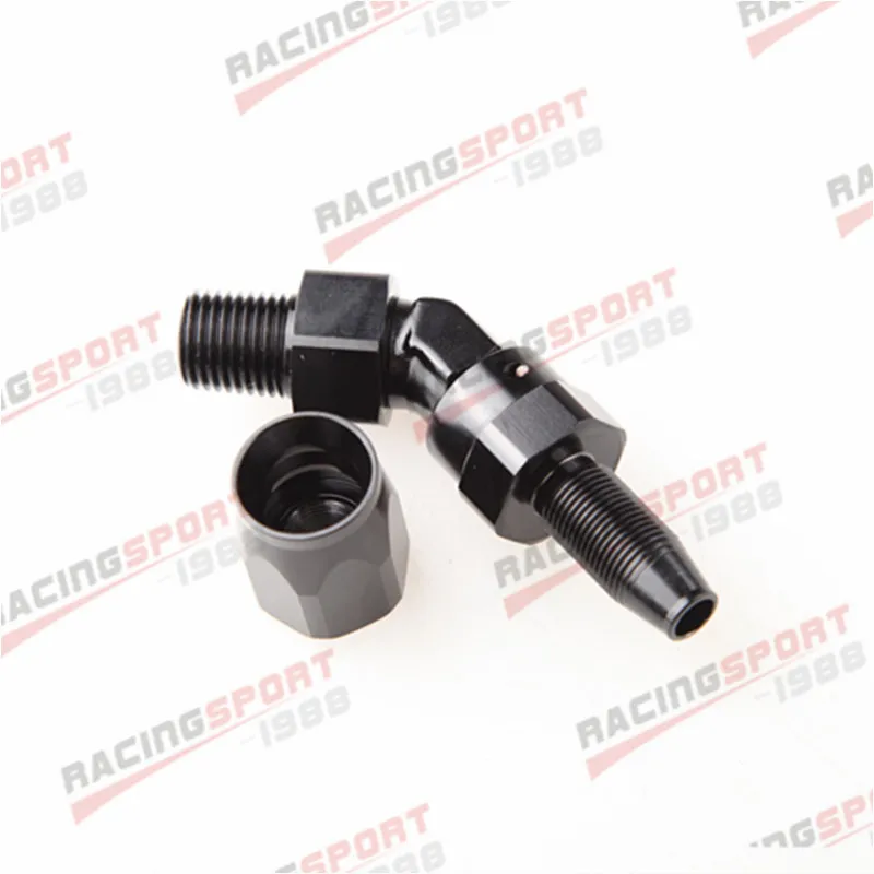 8AN AN8 AN-8 To 1/4"NPT 45 Degree Swivel Hose End Fitting Adaptor Aluminum Black
8AN AN8 AN-8 To 1/4"NPT 45 Degree Swivel Hose End Fitting Adaptor Aluminum Black