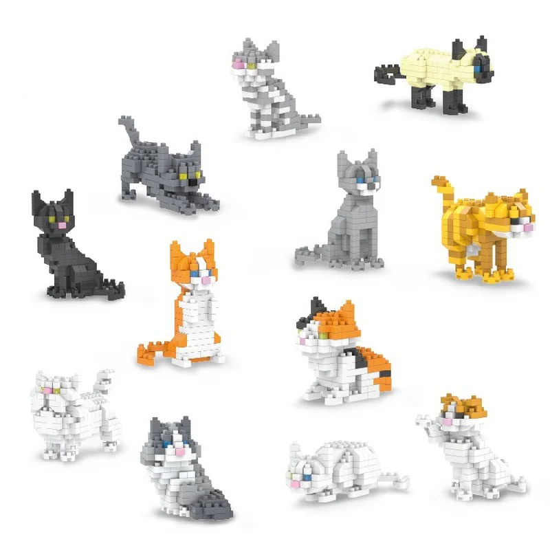12 Kinds of Pet Cat Twist Egg Building Blocks for Children
12 Kinds of Pet Cat Twist Egg Building Blocks for Children