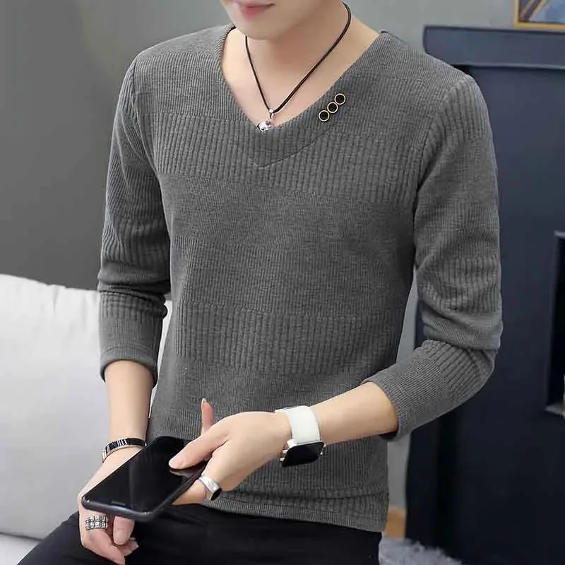 2022 Autumn Winter V-neck for Men Solid Slim Elastic Pullover Men's Long Sleeve Knitting Sweater Male Casual Warm Sweaters K01
2022 Autumn Winter V-neck for Men Solid Slim Elastic Pullover Men's Long Sleeve Knitting Sweater Male Casual Warm Sweaters K01