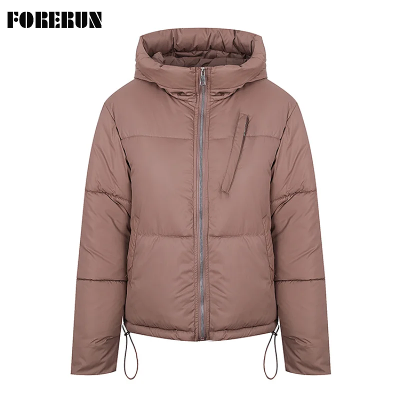 FORERUN Solid Hooded Puffer Jacket Women Winter Coat Cotton Padded Warm Casual Fluffy Oversized Bubble Coats 7 Colors 
FORERUN Solid Hooded Puffer Jacket Women Winter Coat Cotton Padded Warm Casual Fluffy Oversized Bubble Coats 7 Colors