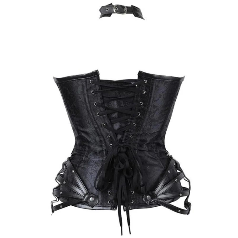 Women Steampunk Corset Sexy Halter Sleeveless Gothic Vintage Retro Corselet Goth Lace Up Bustiers Plus Size Buckle Corset Top
Women Steampunk Corset Sexy Halter Sleeveless Gothic Vintage Retro Corselet Goth Lace Up Bustiers Plus Size Buckle Corset Top