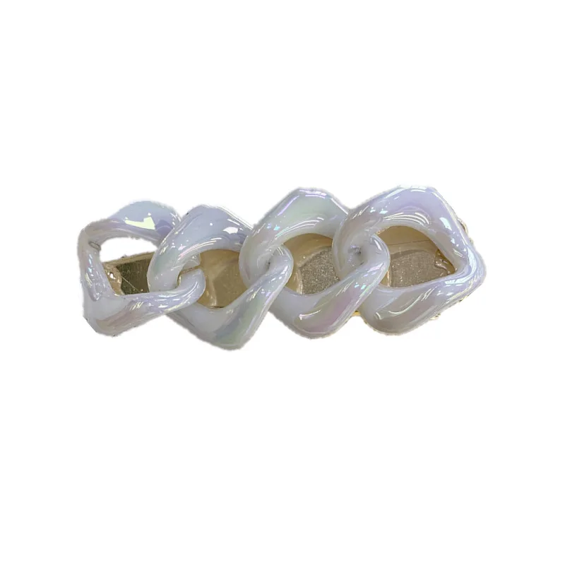 CN 1 Pc New Women Elegant Chain Shaped Hair Pins Sweet Headband Barrettes Acrylic Hair Clips Lady Fashion Hair Accessories
CN 1 Pc New Women Elegant Chain Shaped Hair Pins Sweet Headband Barrettes Acrylic Hair Clips Lady Fashion Hair Accessories