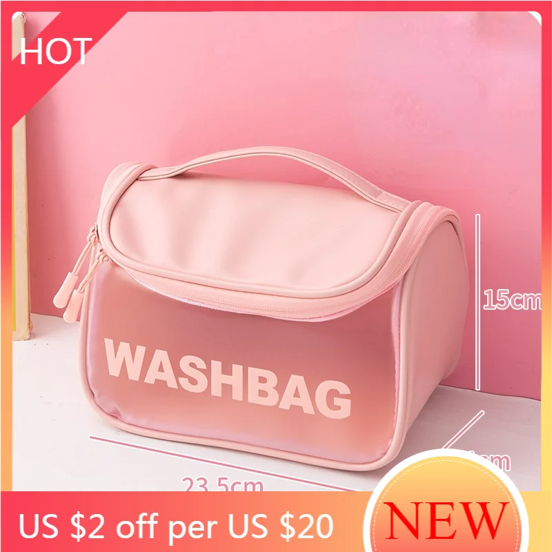 Portable Storage Bags Organizer Large Capacity Cosmetic Case Storage Box Cute Pink Cosmetic Bag Makeup Sac Home Storage AG50SN
Portable Storage Bags Organizer Large Capacity Cosmetic Case Storage Box Cute Pink Cosmetic Bag Makeup Sac Home Storage AG50SN