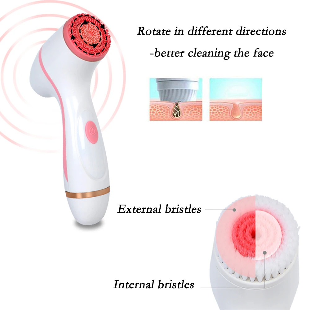 Facial Cleansing Brush Sonic Nu Face Spin Brush Set Galvanica Facial Spa System For Skin Deep Cleaning Remove Blackhead Machine
Facial Cleansing Brush Sonic Nu Face Spin Brush Set Galvanica Facial Spa System For Skin Deep Cleaning Remove Blackhead Machine