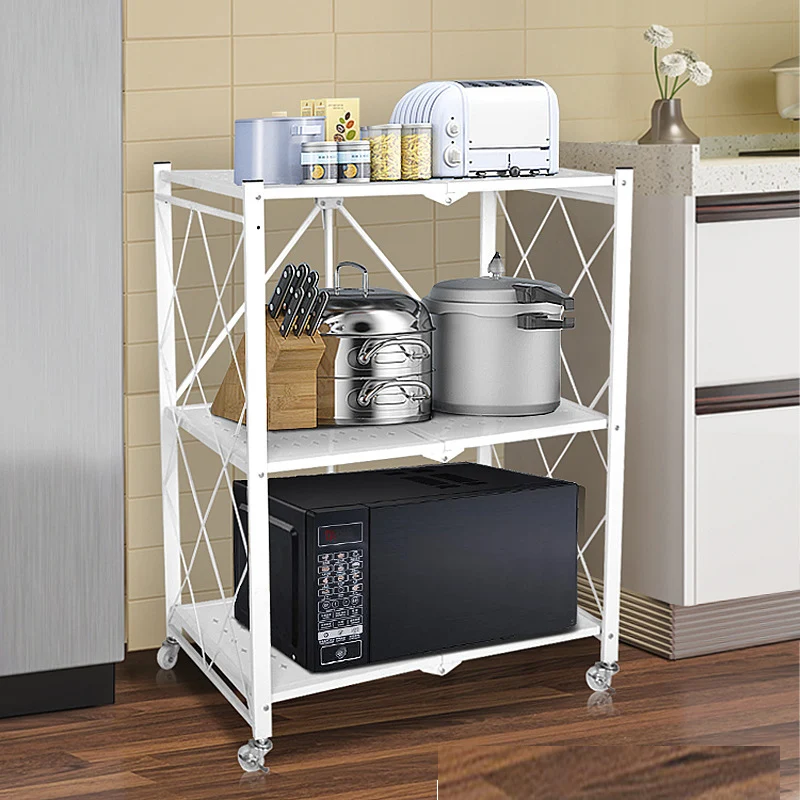 Mutilfunction 3 Tires Foldable Collapsible Storage Steel Rack Shelf for Kitchen
Mutilfunction 3 Tires Foldable Collapsible Storage Steel Rack Shelf for Kitchen
