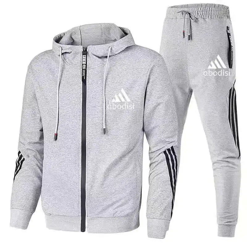 New autumn and winter men in Europe and America slim hooded fashion zipper long sleeve sports suit casual trousers jacket
New autumn and winter men in Europe and America slim hooded fashion zipper long sleeve sports suit casual trousers jacket
