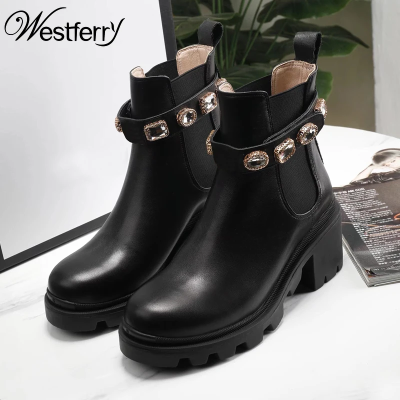 Thick-soled short boots women's thick-heeled rhinestone Martin boots 2021 autumn and winter new Chelsea boots high-heeled nude
Thick-soled short boots women's thick-heeled rhinestone Martin boots 2021 autumn and winter new Chelsea boots high-heeled nude