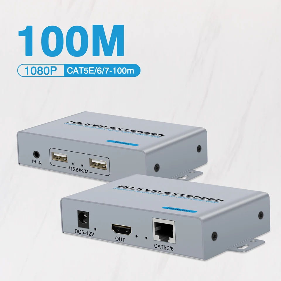 Удлинитель HDMI KVM, передача до 100 м через Cat5eCable HDMI KVM HDMI USB HDMI удлинитель KVM с мышью и клавиатурой
Удлинитель HDMI KVM, передача до 100 м через Cat5eCable HDMI KVM HDMI USB HDMI удлинитель KVM с мышью и клавиатурой