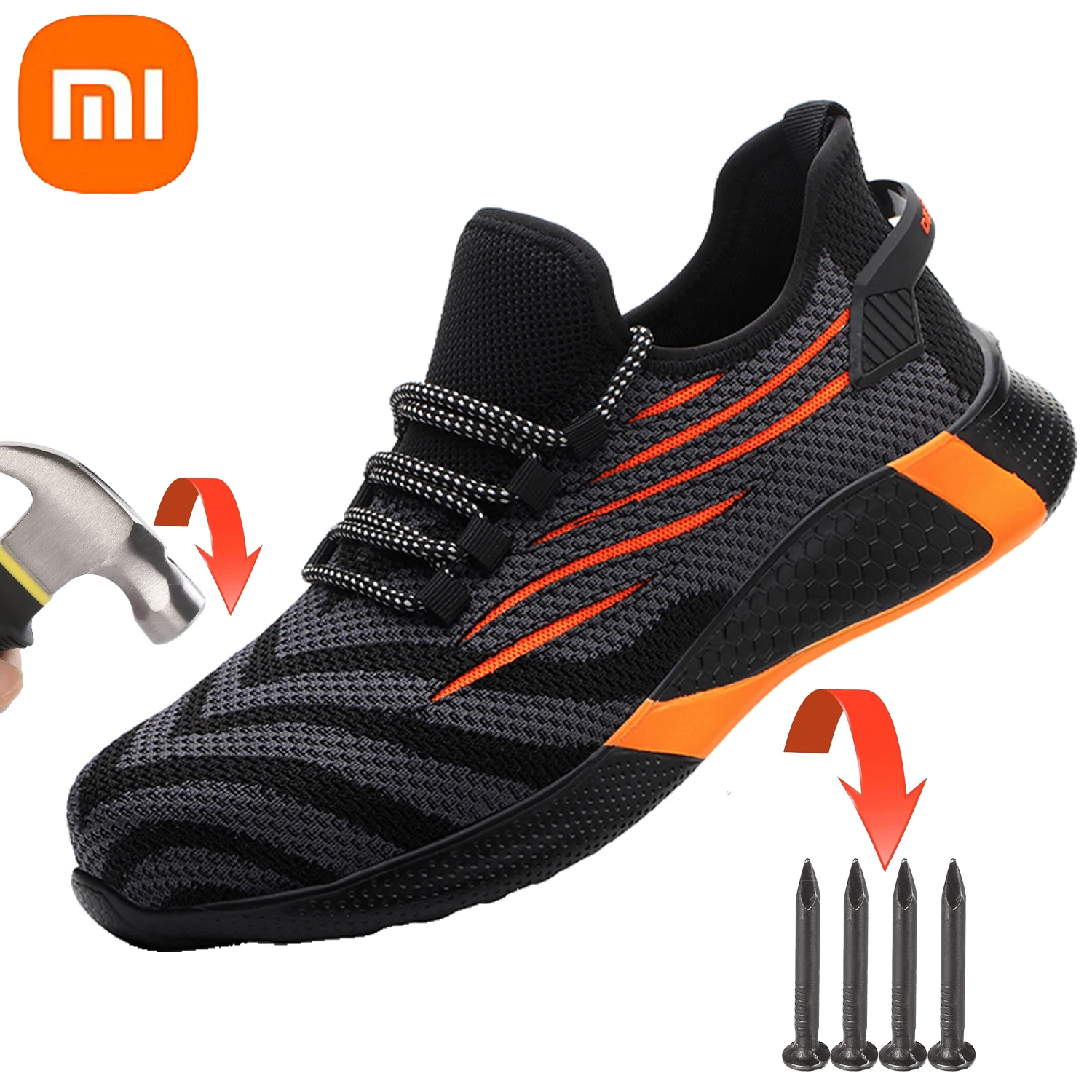 Xiaomi Work Safety Shoes Breathable Light Anti-Smash Men's Working Sneakers Indestructible Women Work Shoes Men Safety Boots
Xiaomi Work Safety Shoes Breathable Light Anti-Smash Men's Working Sneakers Indestructible Women Work Shoes Men Safety Boots