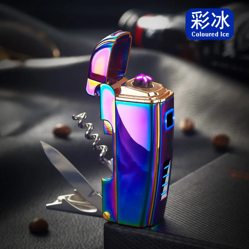 2021 New USB Double Arc Lighter and Smoke Accessory Bottle Opener Wind Cool Electric Lighter Smoking Accessories Men's gift
2021 New USB Double Arc Lighter and Smoke Accessory Bottle Opener Wind Cool Electric Lighter Smoking Accessories Men's gift