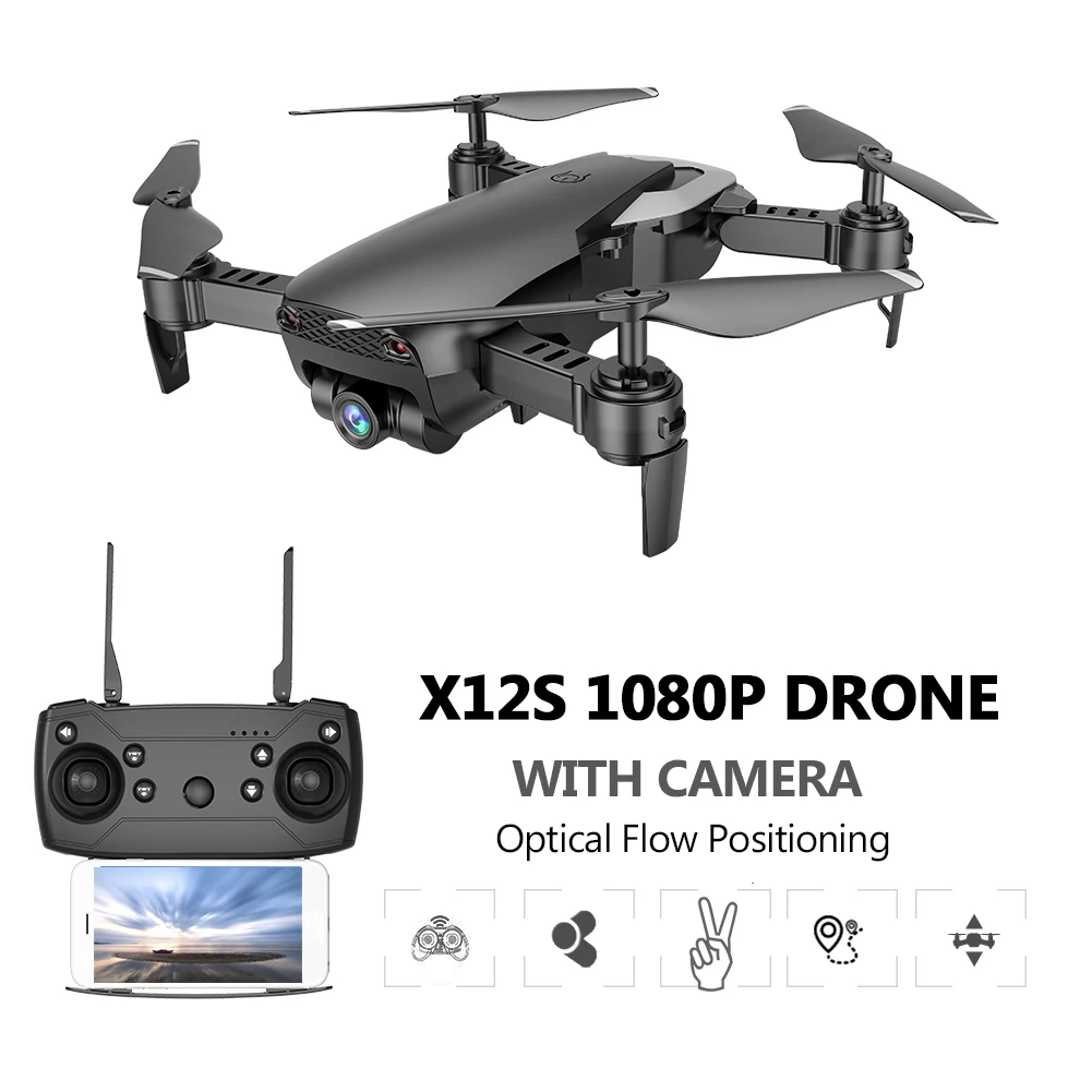 X12S 1080P Drone with Camera Wide Angle WiFi FPV Optical Flow Positioning Altitude Hold Gesture Photography Quadcopter
X12S 1080P Drone with Camera Wide Angle WiFi FPV Optical Flow Positioning Altitude Hold Gesture Photography Quadcopter