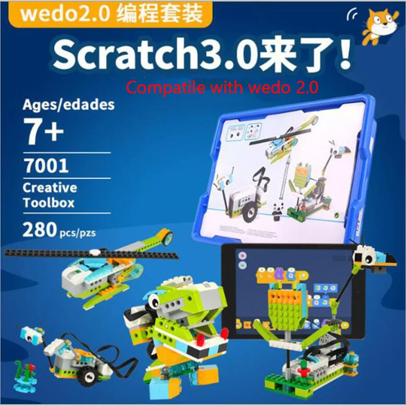 Новинка 2020 высокотехнологичный Строительный набор WeDo 3 0 для робототехники