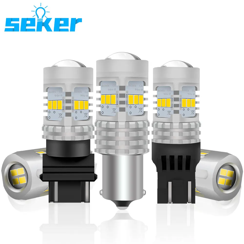 Seker 2pcs Canbus P21W 1156 BA15S 1157 BAY15D T10 W5W T15 W16W T20 W21W WY21W 7440 7443 T25 P27W 3156 3157 LED Lights Error Free
Seker 2pcs Canbus P21W 1156 BA15S 1157 BAY15D T10 W5W T15 W16W T20 W21W WY21W 7440 7443 T25 P27W 3156 3157 LED Lights Error Free