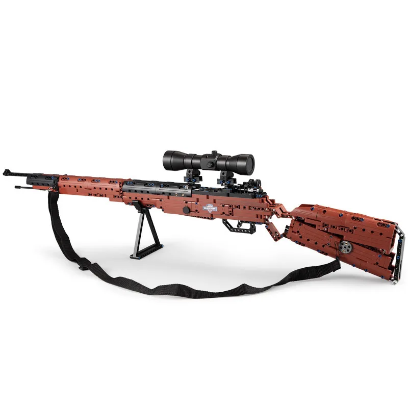 98k Gun Model Building Block DIY Military Sniper Rifle Blocks Technic Construction Toys Gift for Child Boy 658PCS Small Bricks
98k Gun Model Building Block DIY Military Sniper Rifle Blocks Technic Construction Toys Gift for Child Boy 658PCS Small Bricks