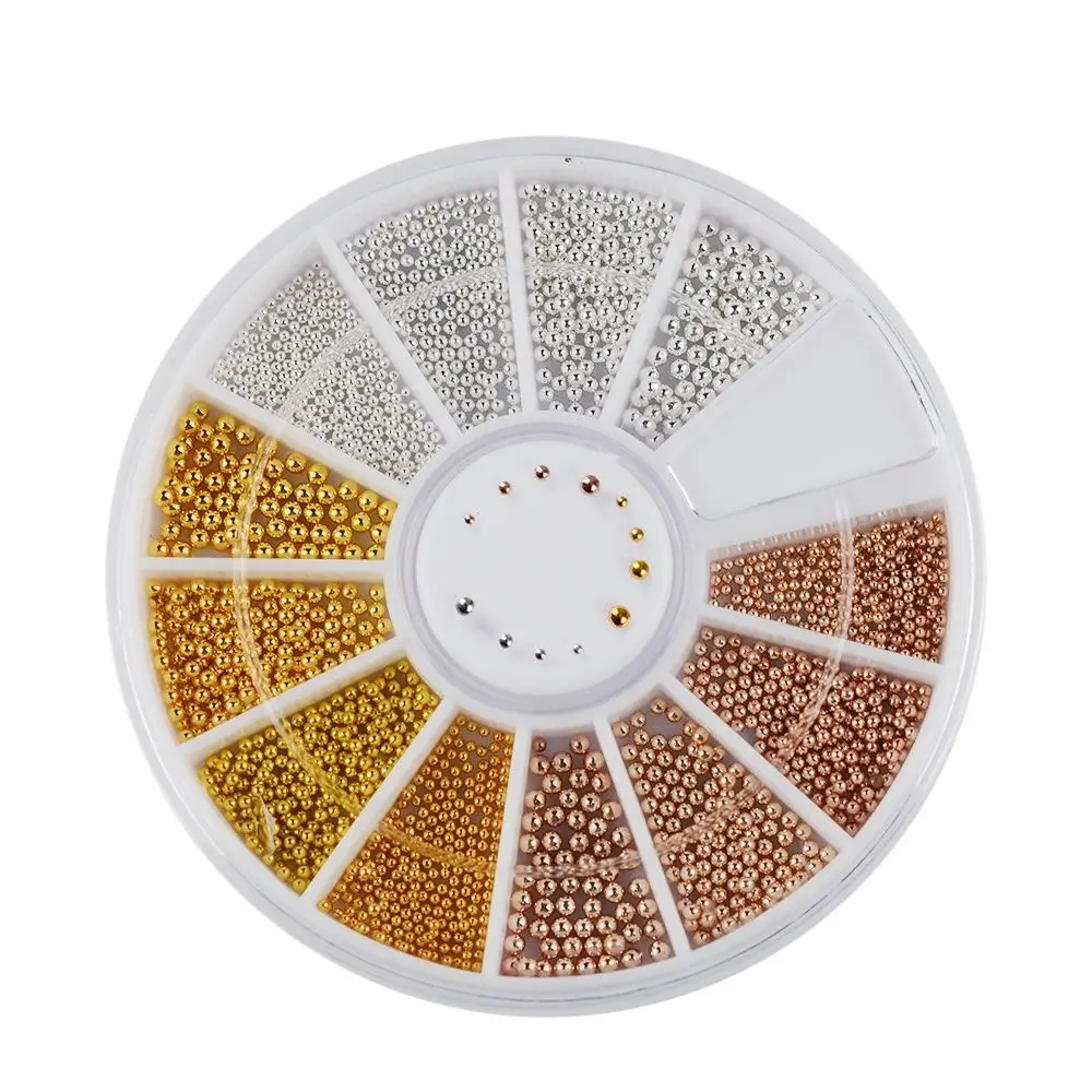 3D Nail Art Tiny Steel Caviar Beads Mix Size Design Manicure Jewelry Rose Gold Silver DIY Decoration
3D Nail Art Tiny Steel Caviar Beads Mix Size Design Manicure Jewelry Rose Gold Silver DIY Decoration