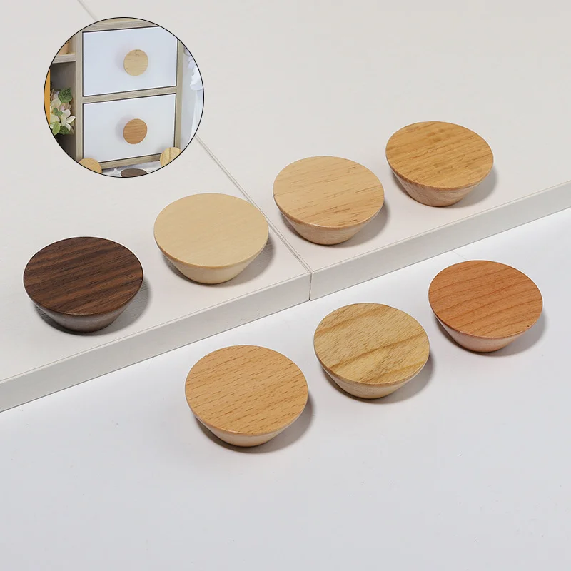 New Round Button Handles Nordic Style Solid Wood Home Wardrobe Drawer Cabinet Handles Single Hole Wooden Handle
New Round Button Handles Nordic Style Solid Wood Home Wardrobe Drawer Cabinet Handles Single Hole Wooden Handle
