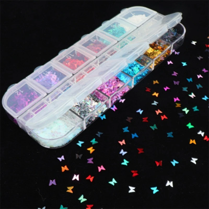 13MC 12 Grids Nail Art Fluorescent Sequins Holographic Glitter Flakes Resin Filling
13MC 12 Grids Nail Art Fluorescent Sequins Holographic Glitter Flakes Resin Filling