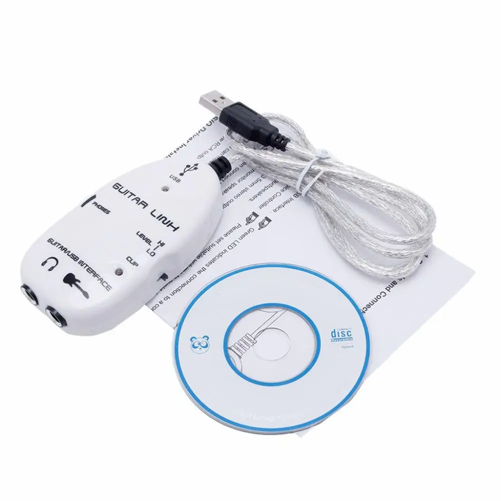 Guitar Cable Audio USB Link Interface Adapter for MAC/PC Music Recording Accessories
Guitar Cable Audio USB Link Interface Adapter for MAC/PC Music Recording Accessories