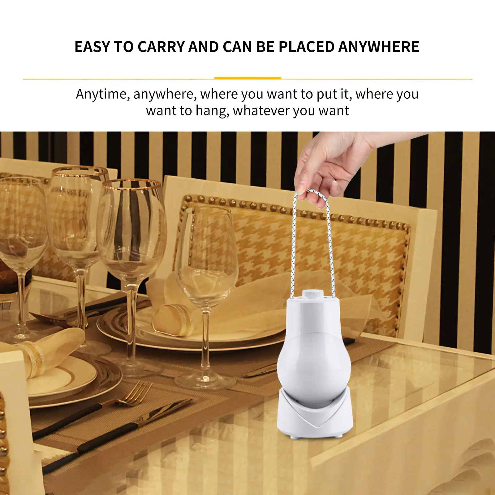 1600mAh LED Hand Lamp Portable Hanging Small Night Light Intelligent Table Lamp Rechargeable Music Box Light With Timer
1600mAh LED Hand Lamp Portable Hanging Small Night Light Intelligent Table Lamp Rechargeable Music Box Light With Timer