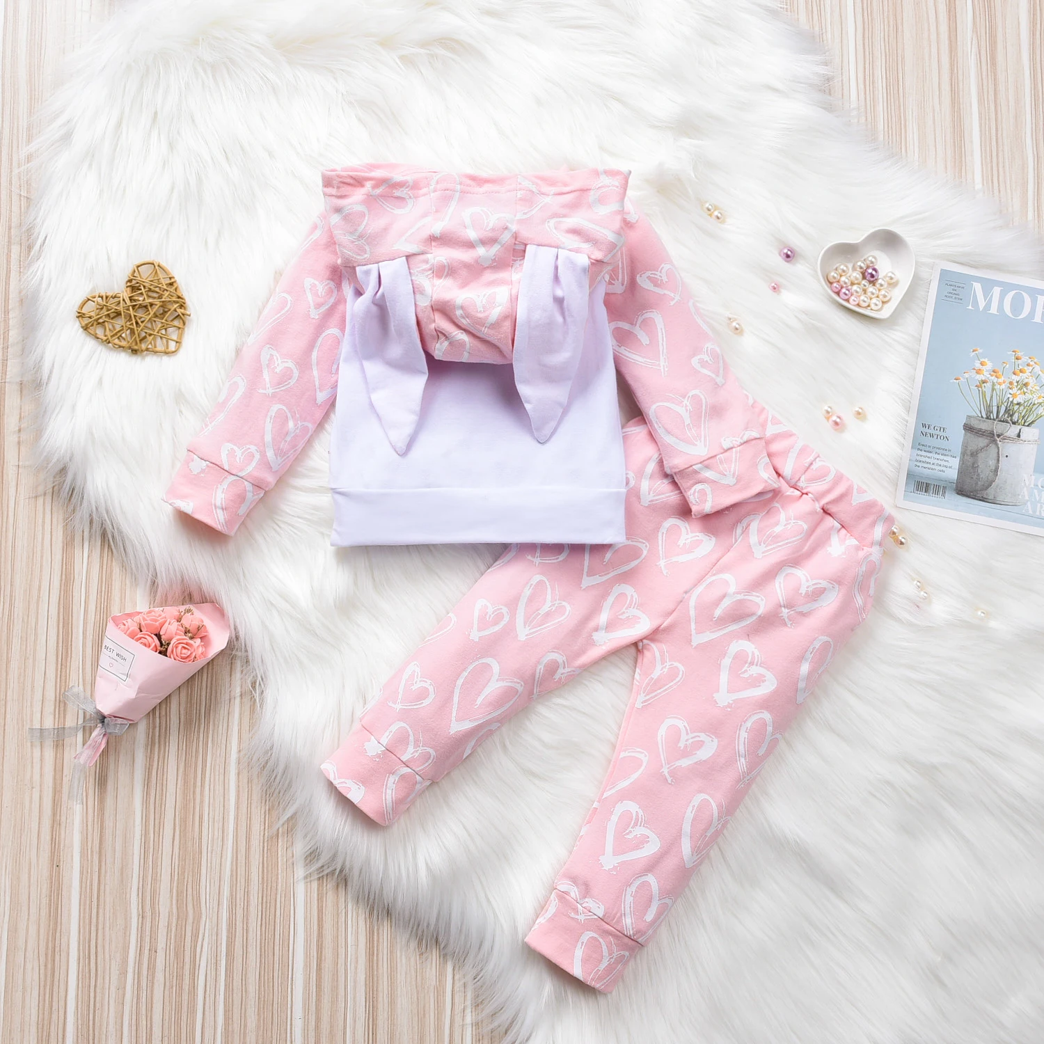 Newborn Baby Girl Clothes Sets Rabbit Print Hoodies Tops Coat Long Pants Trousers Easter Bunny Outfit
Newborn Baby Girl Clothes Sets Rabbit Print Hoodies Tops Coat Long Pants Trousers Easter Bunny Outfit