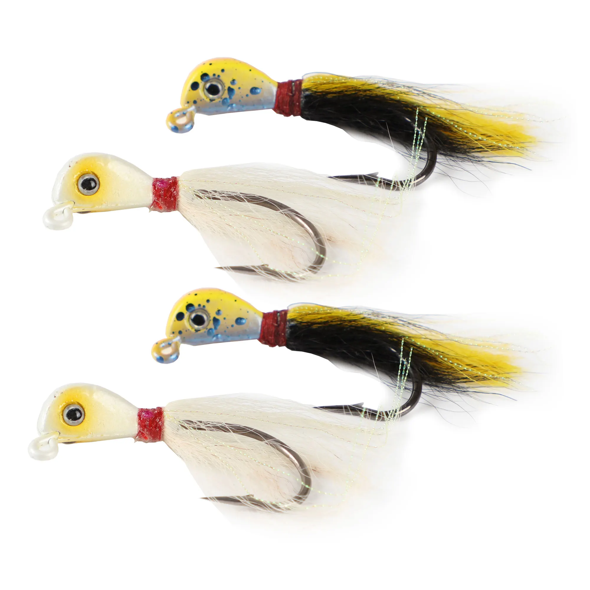 4pcs/pack Jig Head Fishing Lure with Feather Skirt Lead jig Fish Jigging Lures Artificial Baits Fishing Tackle 7.5cm 25g
4pcs/pack Jig Head Fishing Lure with Feather Skirt Lead jig Fish Jigging Lures Artificial Baits Fishing Tackle 7.5cm 25g
