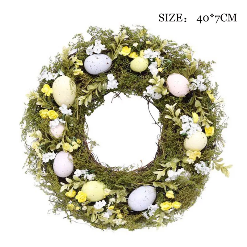 1set Easter Decoration Artificial Wreath Hanging Garland Front Door Decorative Craft Easter Egg Wreath Ornament Party Supplies
1set Easter Decoration Artificial Wreath Hanging Garland Front Door Decorative Craft Easter Egg Wreath Ornament Party Supplies