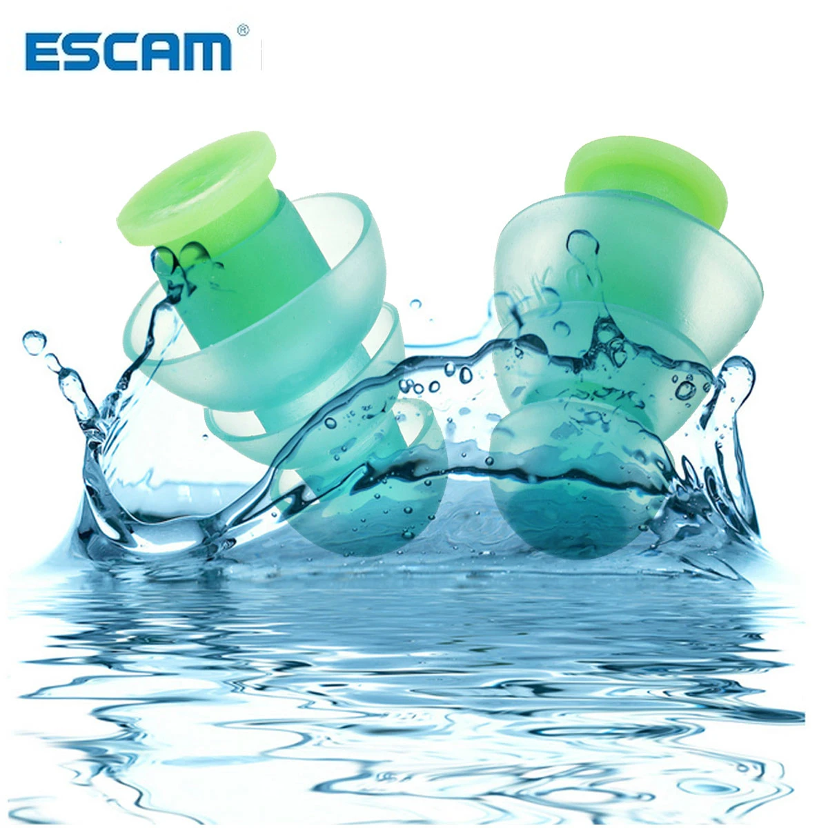 

ESCAM 1 Pair Noise Cancelling Hearing Protection Earplugs For Concerts Musician Motorcycles Reusable Silicone Ear plugs