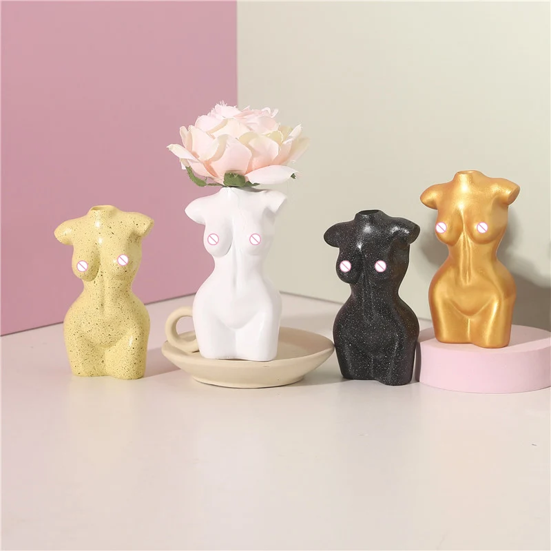 Resin Home Decor Female Body Art Vase Flower Desk Ornaments Decorative Porcelain Women Bust Vase Room Decoration Crafts Vase
Resin Home Decor Female Body Art Vase Flower Desk Ornaments Decorative Porcelain Women Bust Vase Room Decoration Crafts Vase