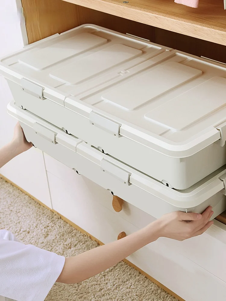 Storage Box Household Dormitory Large-Capacity Flat-Type With Wheels Under The Moisture-Proof Bed Sorting Clothes JX40
Storage Box Household Dormitory Large-Capacity Flat-Type With Wheels Under The Moisture-Proof Bed Sorting Clothes JX40