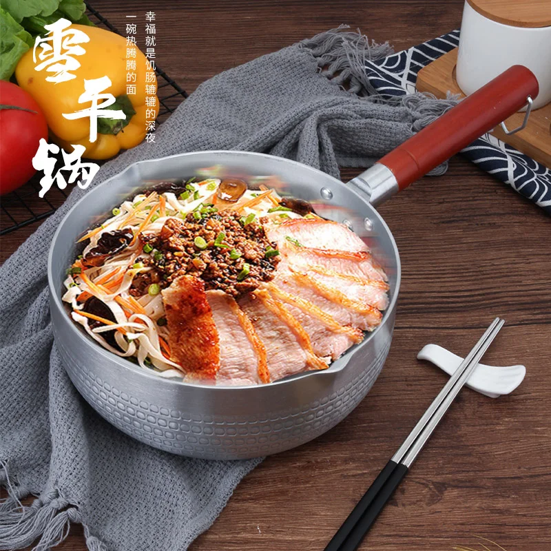 Japanese-Style Aluminum Non-stick Pot Thickened Double Bottom Soup Pot Outdoor Camping Portable Porridge Ramen Noodle Milk Pot
Japanese-Style Aluminum Non-stick Pot Thickened Double Bottom Soup Pot Outdoor Camping Portable Porridge Ramen Noodle Milk Pot