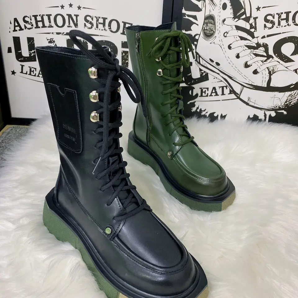 Martens Boots Women's 2021 Autumn and Winter New Thick-Soled Leather Mid-Calf Skinny Boots Niche Short Boots Women
Martens Boots Women's 2021 Autumn and Winter New Thick-Soled Leather Mid-Calf Skinny Boots Niche Short Boots Women