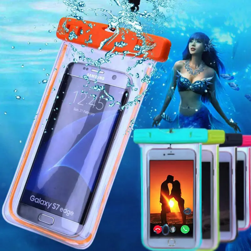 6 дюймов Водонепроницаемый подводный Прозрачный HD чехол для iPhone 13 12 11 Pro Max 7 8 Plus X XR
