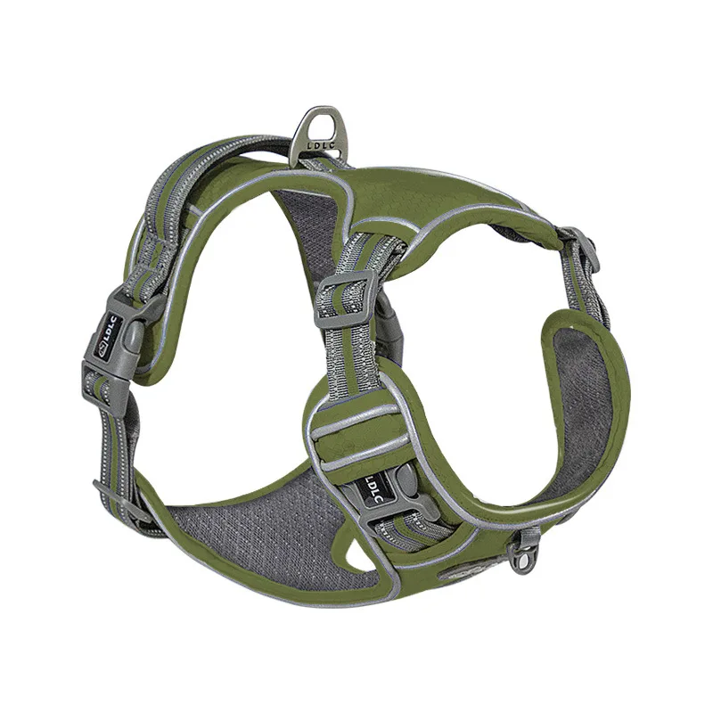 2020New Large Dog Harness Vest Breathable No Pull Training Harness Adjustable Reflective Pet Harnesses For Pibull Labrador 
2020New Large Dog Harness Vest Breathable No Pull Training Harness Adjustable Reflective Pet Harnesses For Pibull Labrador