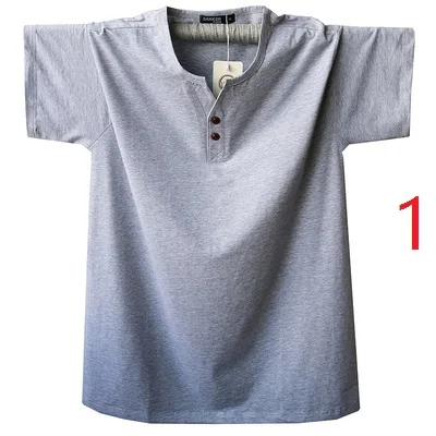 Summer men's large size loose bottoming shirt casual solid color t-shirt men's short-sleeved V-neck tren
Summer men's large size loose bottoming shirt casual solid color t-shirt men's short-sleeved V-neck tren