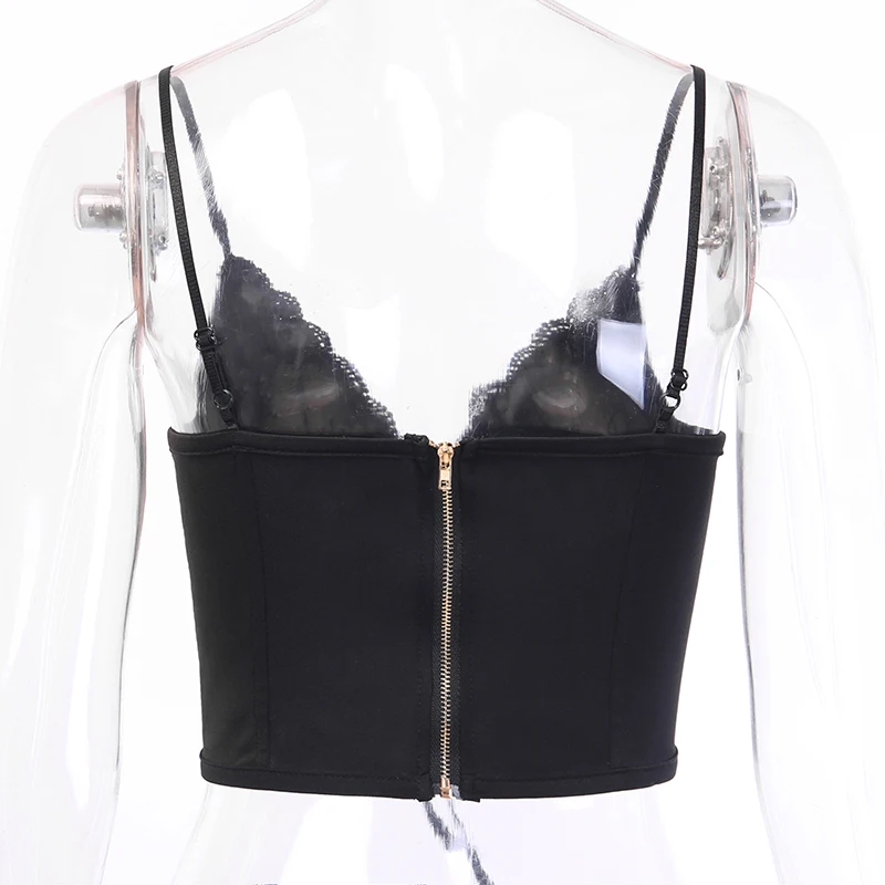 Sexy Bandage Lace Women Camis Gothis Punk Spaghetti Straps Black Camis Tank Tops Female Sleeveless Bodycon Tank Top
Sexy Bandage Lace Women Camis Gothis Punk Spaghetti Straps Black Camis Tank Tops Female Sleeveless Bodycon Tank Top