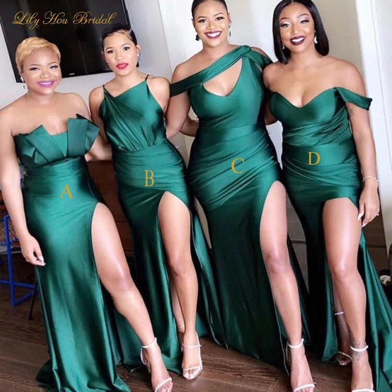 Длинное платье для подружки невесты на тонких бретельках, с высоким разрезом
Длинное платье для подружки невесты на тонких бретельках, с высоким разрезом