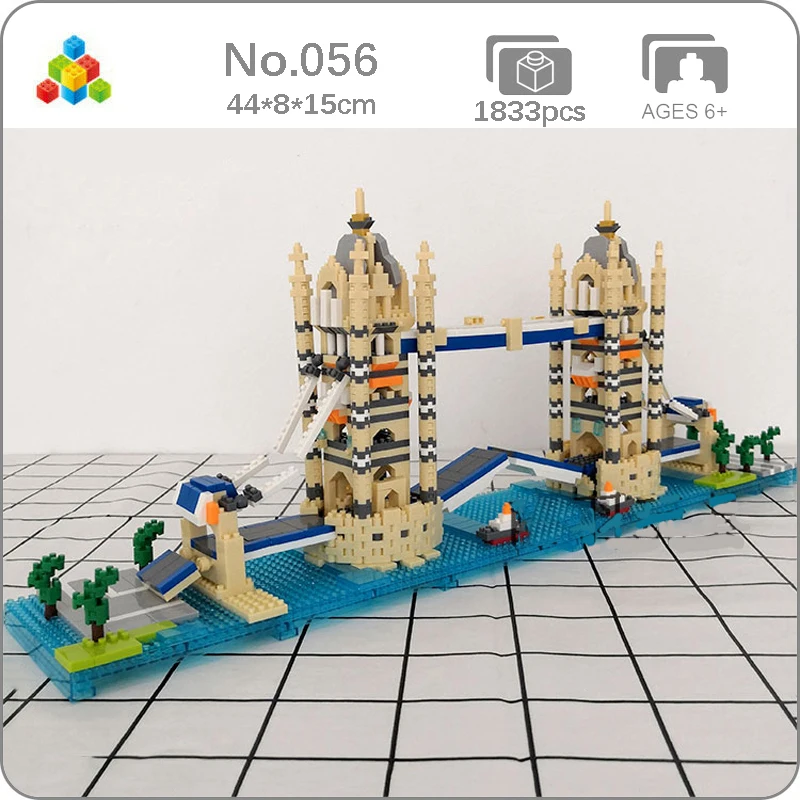 YZ 056 World Architecture London Tower Bridge River Ship Boat Tree Mini Diamond Blocks Bricks Building Toy for Children no Box
YZ 056 World Architecture London Tower Bridge River Ship Boat Tree Mini Diamond Blocks Bricks Building Toy for Children no Box