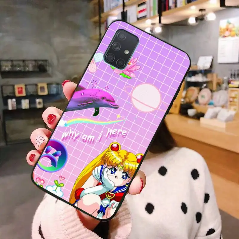 Чехол для телефона Vaporwave Glitch аниме Samsung Galaxy A01 A11 A31 A81 A10 A20 A30 A40 A50 A70 A80 A71 A91 A51 |